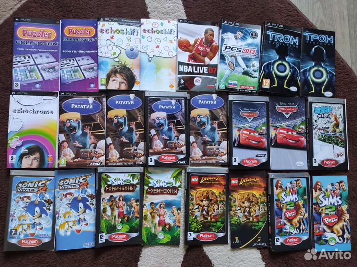 Обложки и инструкции для игр PSP