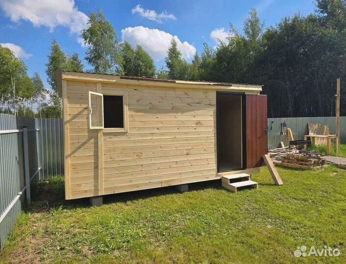 Металлический блок бытовка