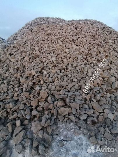 Щебень любой фракции известь бут камень