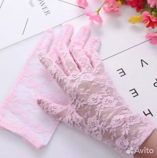 Перчатки гипюровые (ажурные, кружевные)