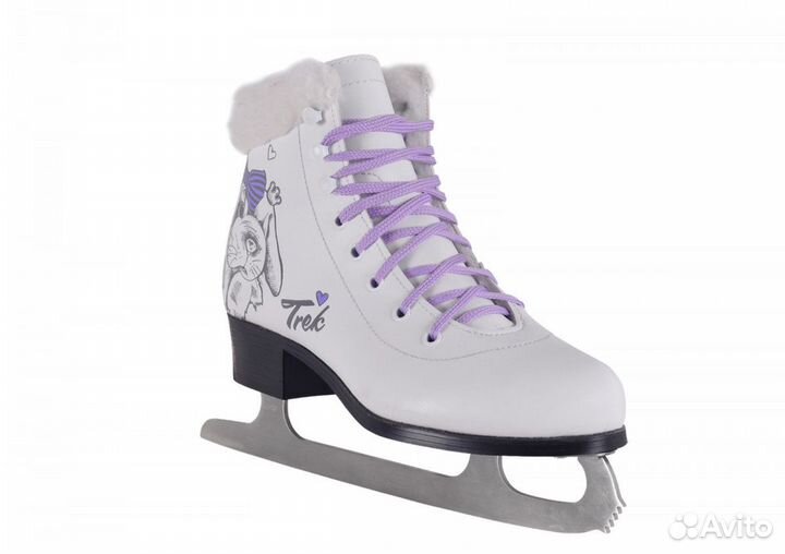 Коньки для девочек Trek Rabbit Fur (р-ры 31 и 33)