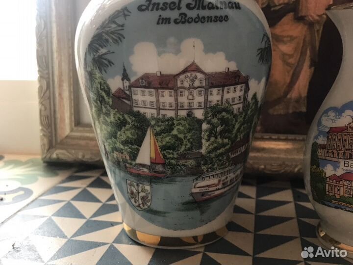 Две немецкие вазочки- фарфор