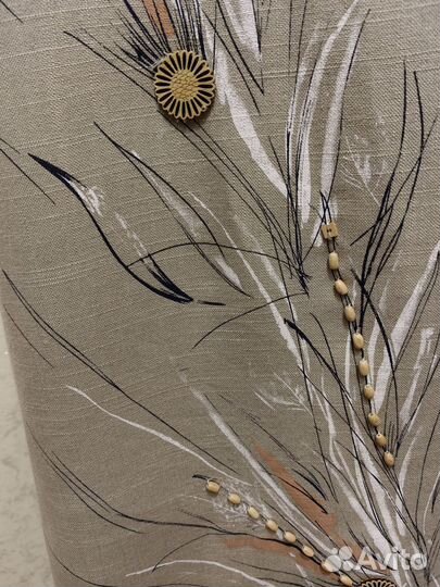 Платье летнее 54 56, лен, хлопок