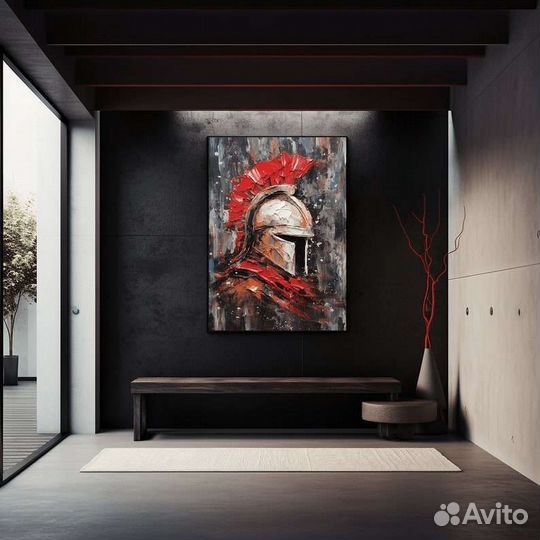 Картина на холсте маслом Доспехи спартанца