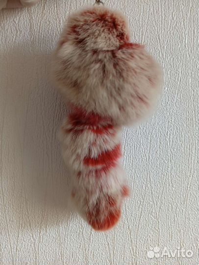 Брелок белка меховой