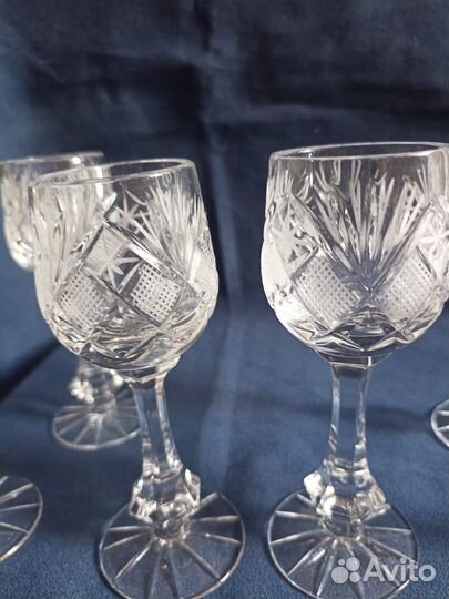 Рюмки хрустальные гдр