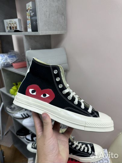 Converse X Comme Des Garcons Play High Black