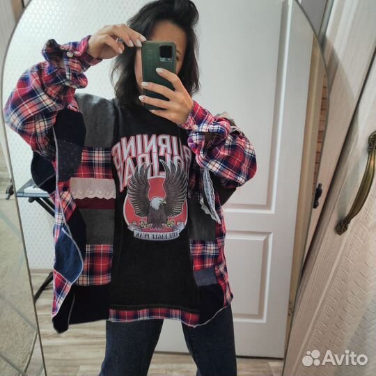 Рубашка пэчворк