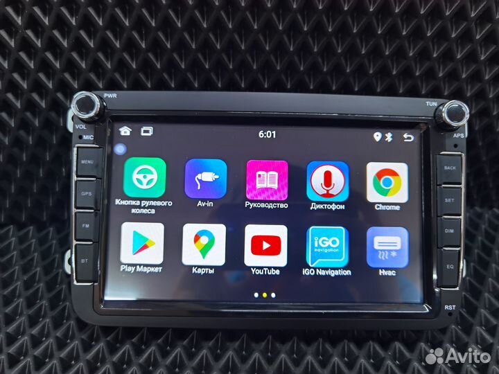 Android магнитола Volkswagen Skoda IPS экран Новая