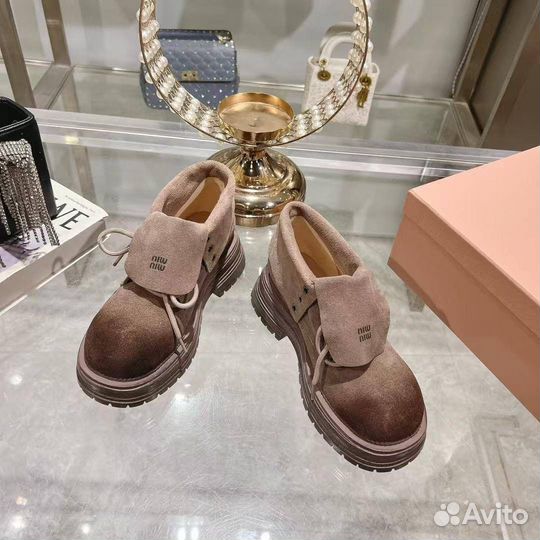 Ботинки женские Miu Miu премиум