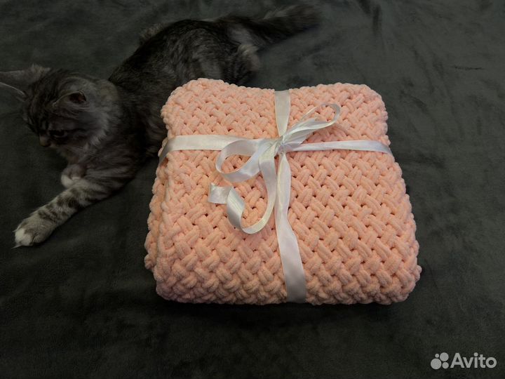 Плед детский плюшевый