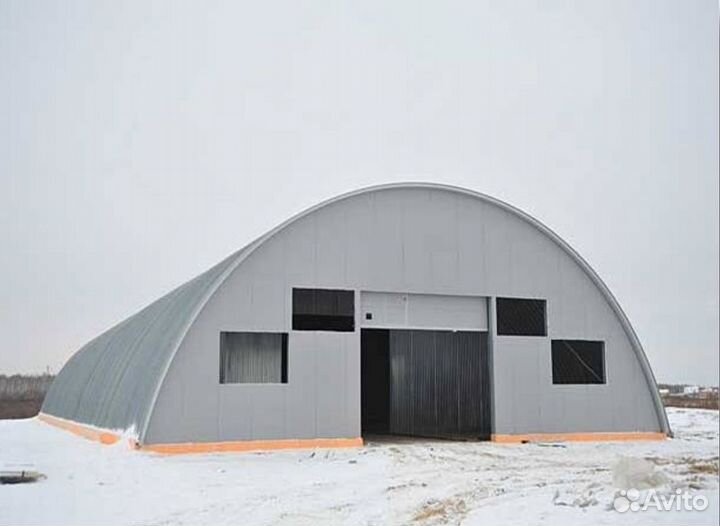 Ангар арочный бескаркасный