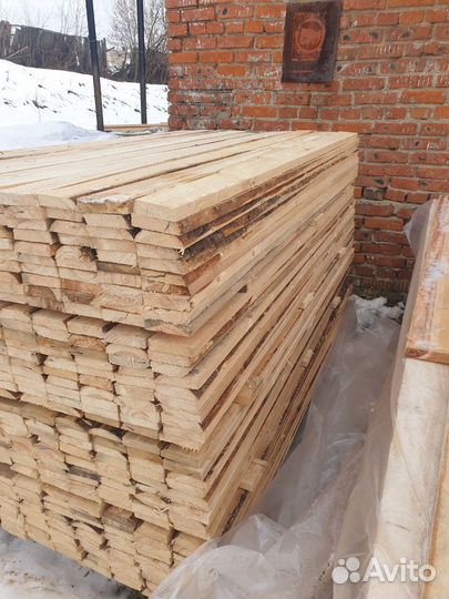 Доска заборная обрезная