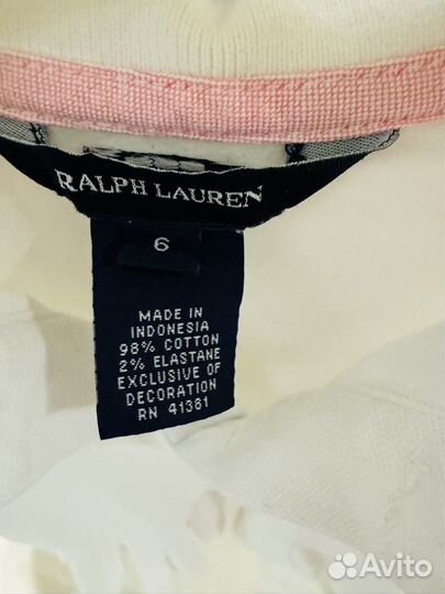 Поло и платье Ralph Lauren Polo, 6л