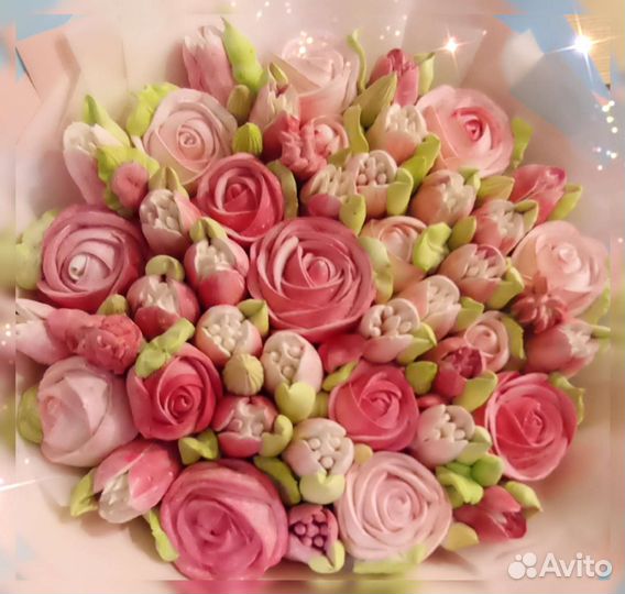 Цветы из зефира. Зефирные букеты