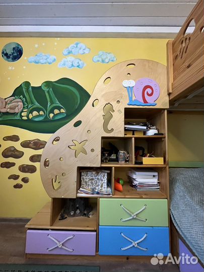 Детская двухярусная кровать