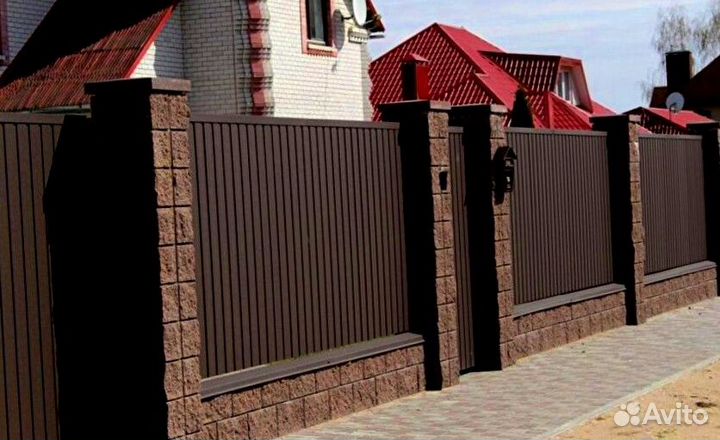 Забор металлический качественно замер бесплатно