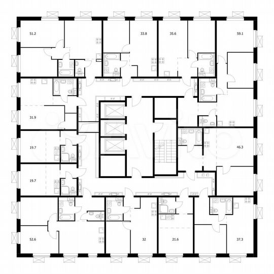 1-к. квартира, 35,6 м², 17/23 эт.