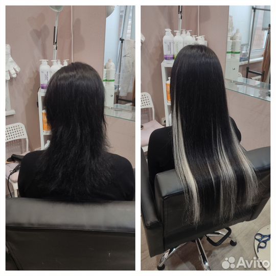 Наращивание натуральных волос