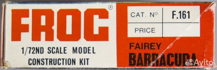 Frog F161 Fairey Barracuda 1/72 (c 1977 novo)