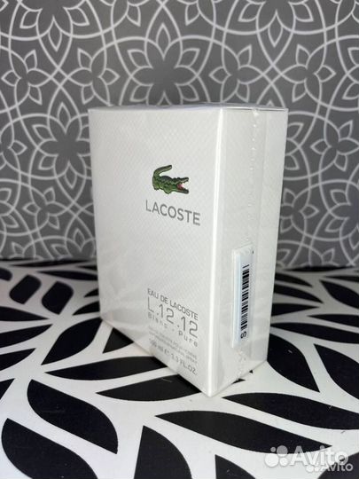 Духи Lacoste L.12.12 Blanc – Pure 100ml (Евро)