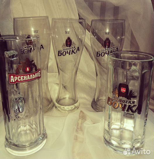 Пивные бокалы кружки