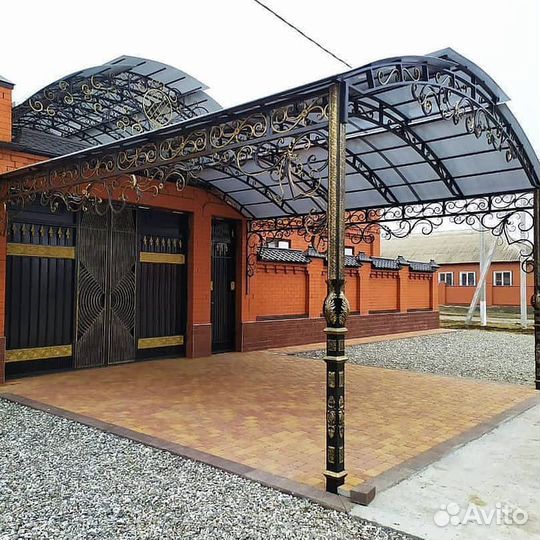 Кованые ворота перила навесы