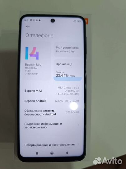 Смартфон xiaomi redmi note 9 pro