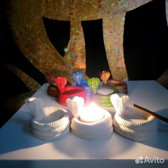 Подсвечник символ года змея