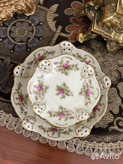 Сухарница с розетками гдр