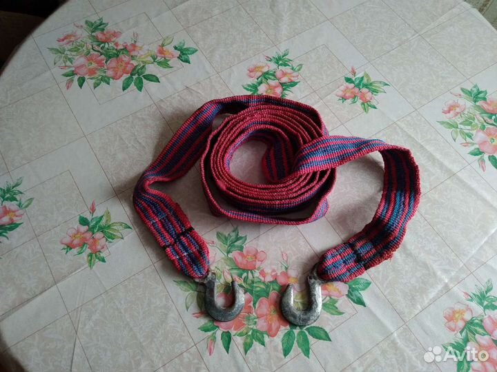 Трос буксировочный с крюками