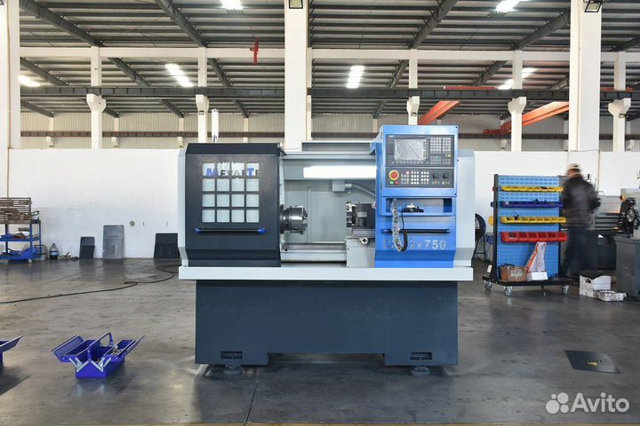Токарный станок с чпу CK 36x750 гидропатрон