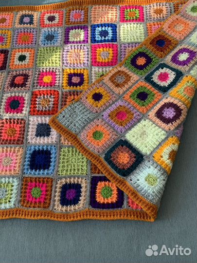 Плед - покрывало «рыжик» ручной работы