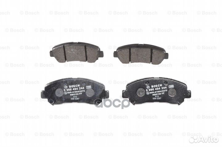 Колодки тормозные дисковые 0986494244 Bosch