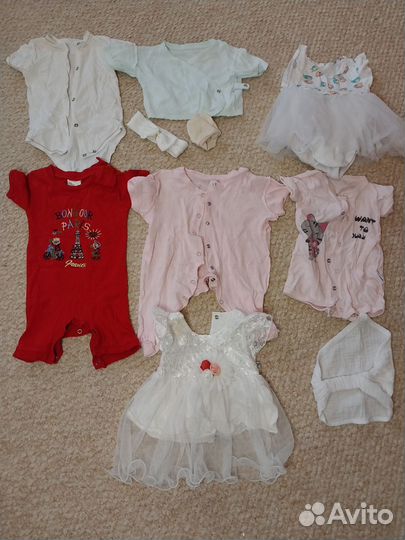 Вещи пакетом для новорожденной девочки