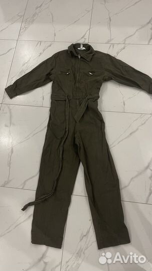 Комбинезон джинсовый хаки HM