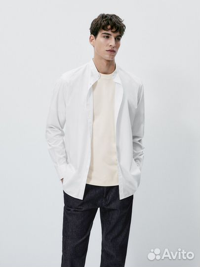 New рубашка воротник-стойка Massimo Dutti M Spain
