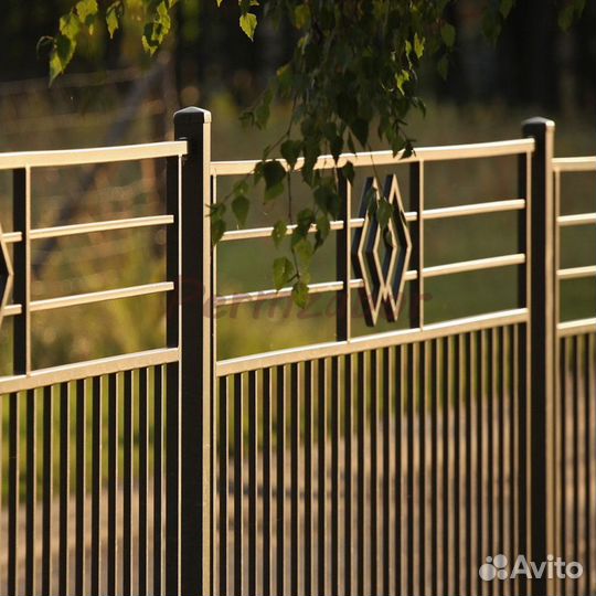 Секционные метал ограждения в Полазне