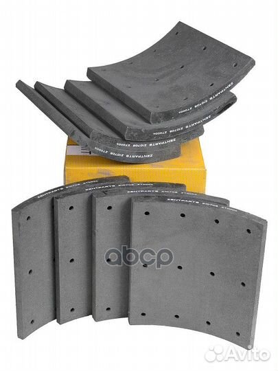 Z10708 накладки тормозные STD19939 18.0-13.5(4