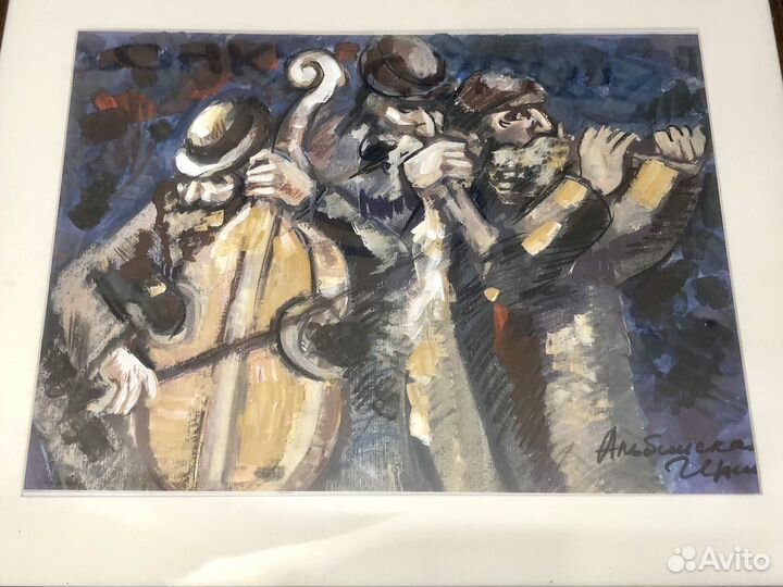 Картина Клезмеровские Музыканты Живопись Сюжетная