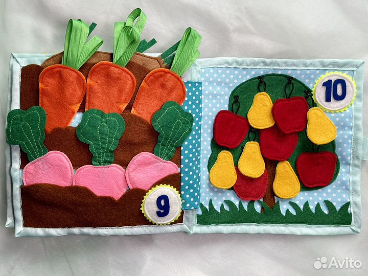 Книжка из фетра развивающая