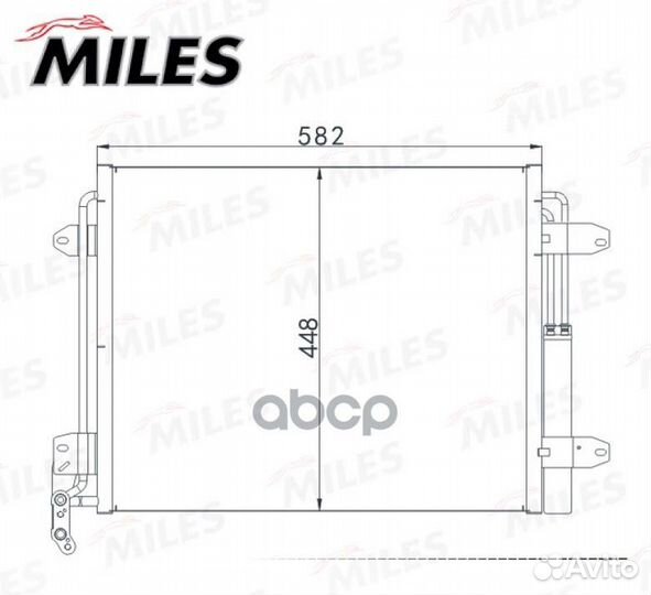 Конденсер VW tiguan 1.4/2.0 TSI/TDI 07- accb055