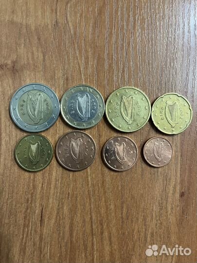 Продам годовой комплект монет Ирландии