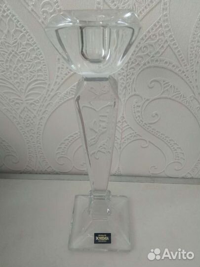 Подсвечник хрустальный Богемия