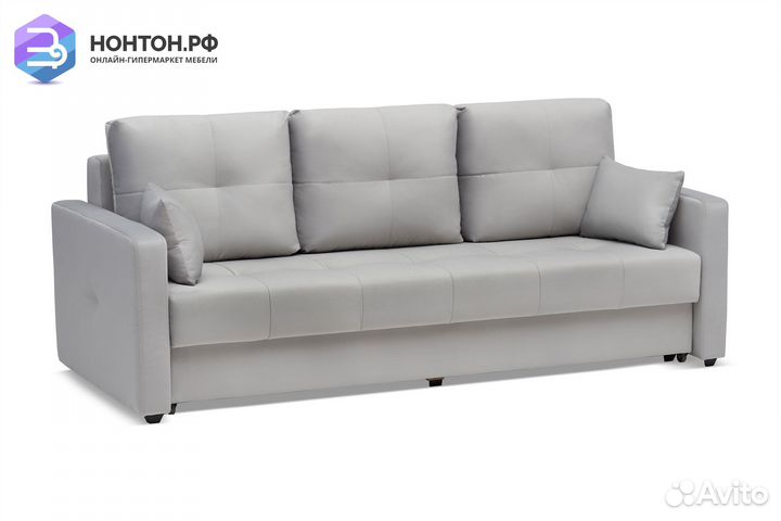 Диван еврокнижка Вита 3-х местный серый