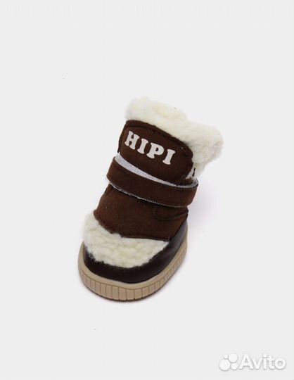 Зимняя обувь для собак на липучке