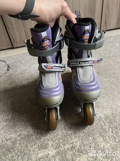 Ролики раздвижные детские р.27-30 для девочки