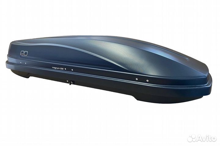 Автобокс на крышу ED Magnum 330 черный карбон