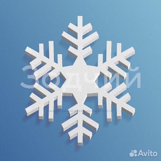 Снежинки из пенопласта