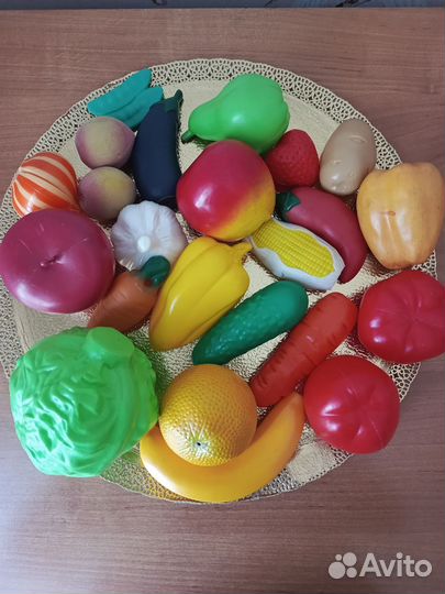 Набор овощей и фруктов игровой